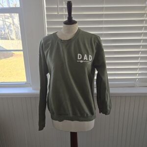 Gildan Olive Crewneck Men's Sweater